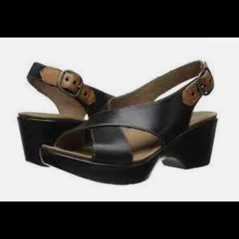 Dansko Black & Brown Sandals